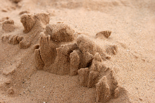 sand castle photo